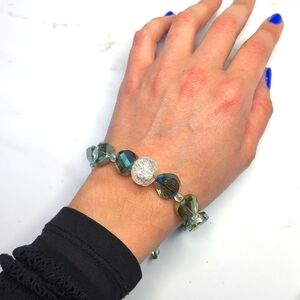 Crystal Bracelet With Gold Accents